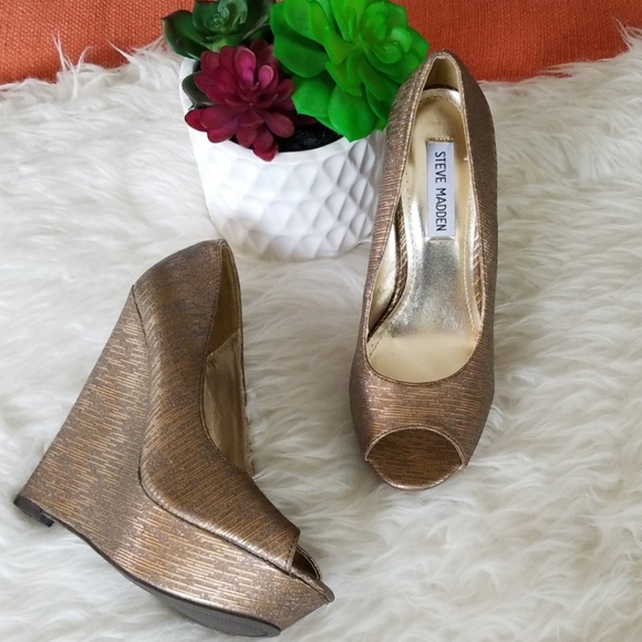 Steve Madden Shoes - 🌹Steve Madden Platform Wedges Evening Heels🌹